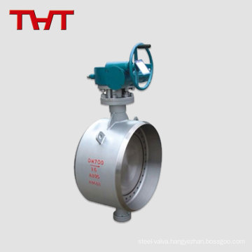 Double eccentic stucture power full hand welded types of butterfly valves